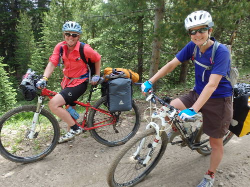 GDMBR: Kim Bunning and Kathy, near Mosquito Lake.